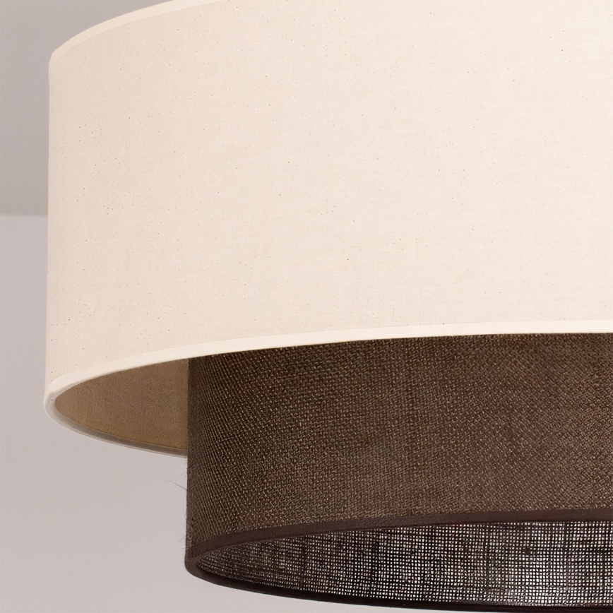 Brilagi - Plafoniera LED STILE BOHO 3xE27/15W/230V Ø 60 cm crema/marrone