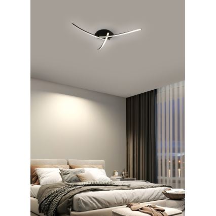 Brilagi - Plafoniera LED STRIPES 24W/230V Ø 64 cm nera