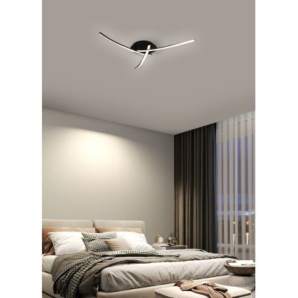 Brilagi - Plafoniera LED STRIPES LED/24W/230V nero