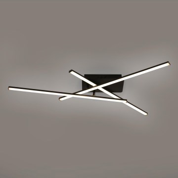 Brilagi - Plafoniera LED STRIPES LED/30W/230V 51x78 cm nera