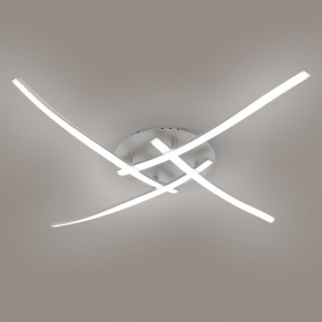 Brilagi - Plafoniera LED STRIPES LED/32W/230V 60x60 cm argento