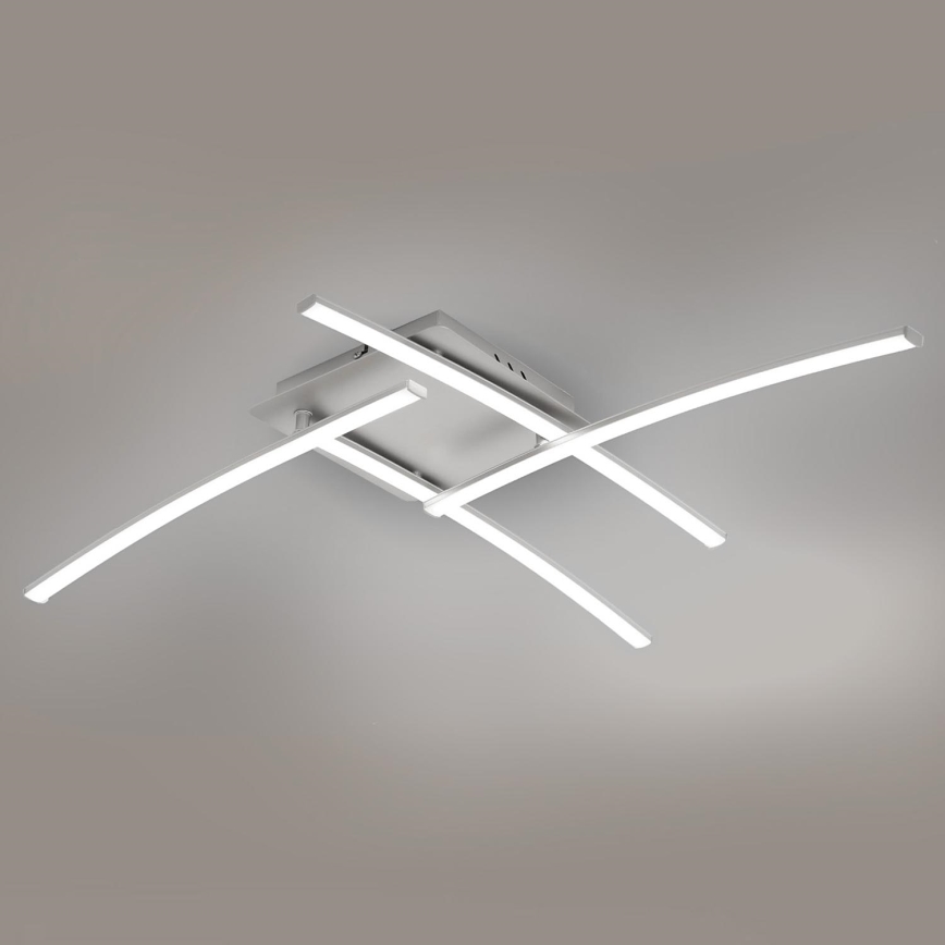 Brilagi - Plafoniera LED STRIPES LED/32W/230V 69x69 cm argento