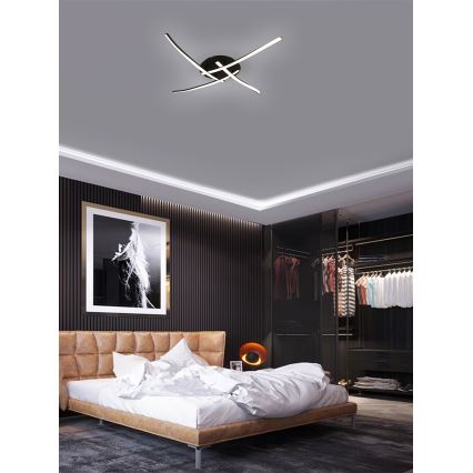 Brilagi - Plafoniera LED STRIPES LED/32W/230V nero