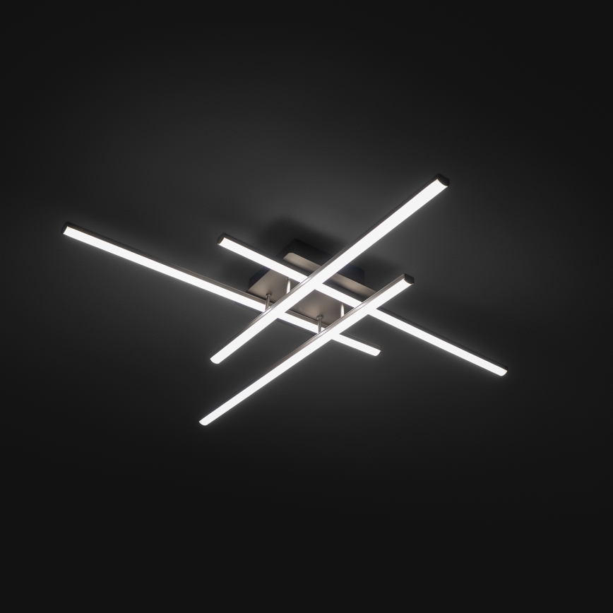 Brilagi - Plafoniera LED STRIPES LED/37W/230V 68x68 cm argento