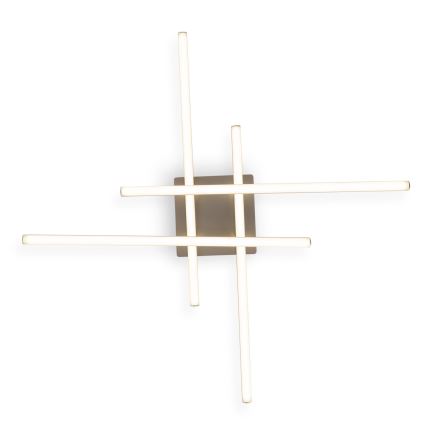 Brilagi - Plafoniera LED STRIPES LED/37W/230V 68x68 cm argento
