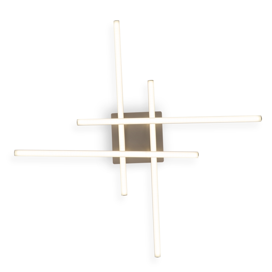 Brilagi - Plafoniera LED STRIPES LED/37W/230V 68x68 cm argento