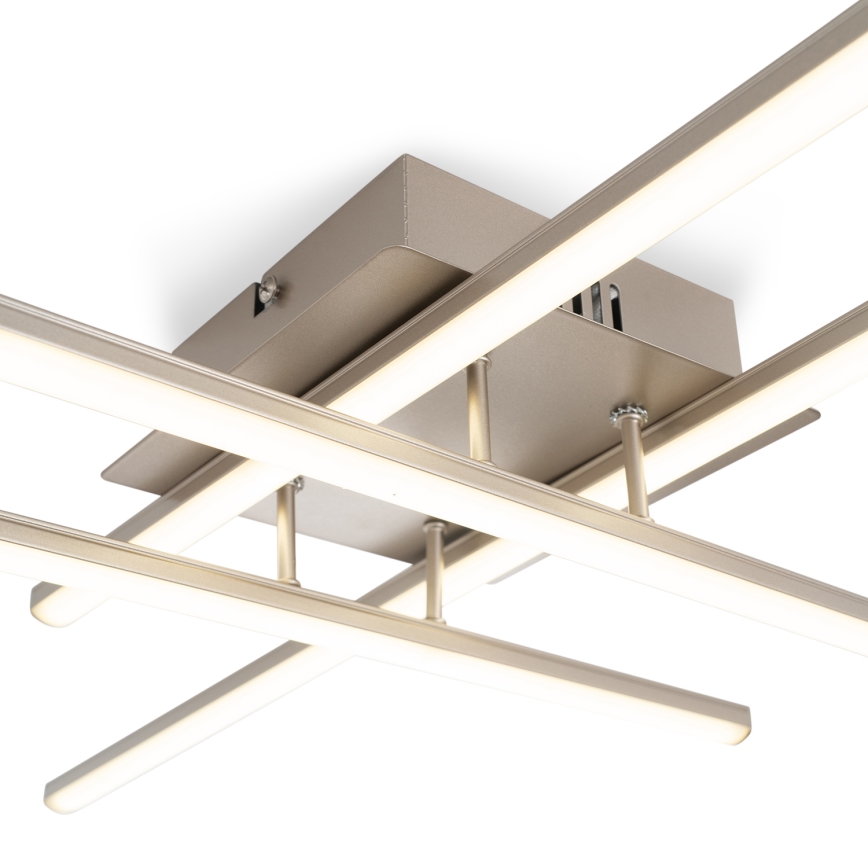 Brilagi - Plafoniera LED STRIPES LED/37W/230V 68x68 cm argento