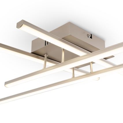 Brilagi - Plafoniera LED STRIPES LED/37W/230V 68x68 cm argento