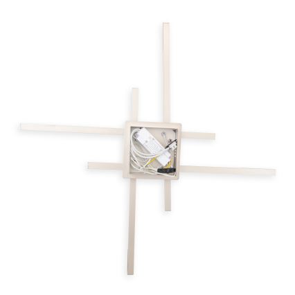 Brilagi - Plafoniera LED STRIPES LED/37W/230V 68x68 cm argento