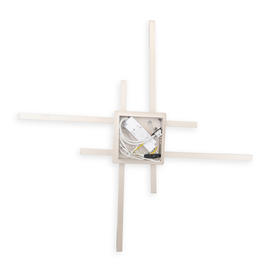 Brilagi - Plafoniera LED STRIPES LED/37W/230V 68x68 cm argento