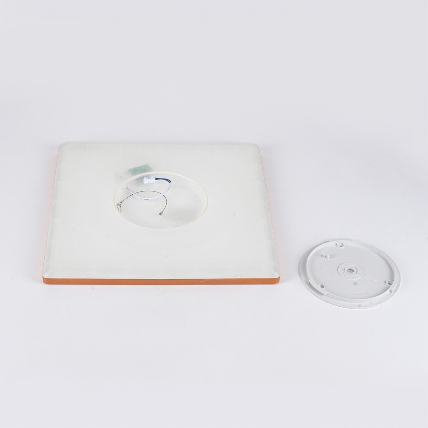 Brilagi - Plafoniera da bagno ULTRA SLIM LED/24W/230V 42x42 cm oro rosa IP54