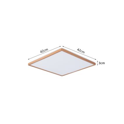 Brilagi - Plafoniera da bagno ULTRA SLIM LED/24W/230V 42x42 cm oro rosa IP54