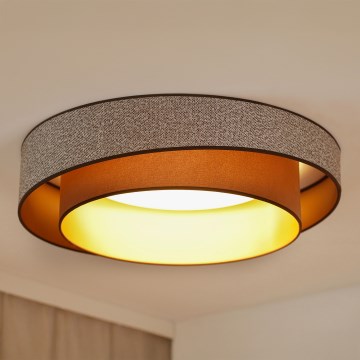 Brilagi - Plafoniera LED VEGAS SHINE LED/24W/230V diametro 60 cm marrone