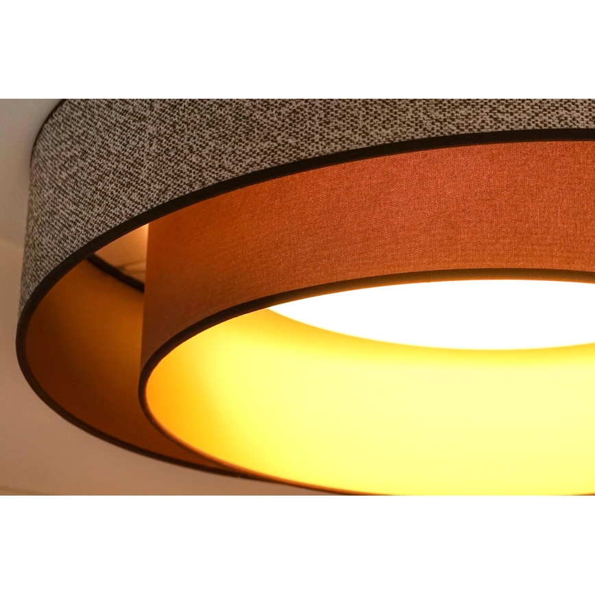 Brilagi - Plafoniera LED VEGAS SHINE LED/24W/230V diametro 60 cm marrone