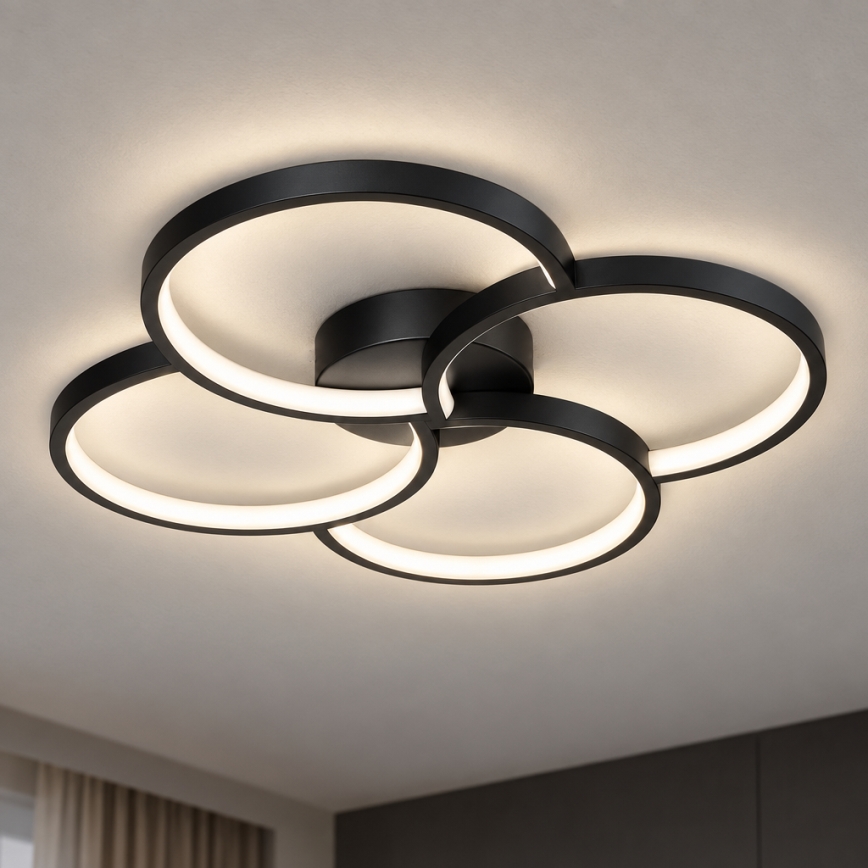 BRILAGI - Plafoniera LED VELO LED/42W/230V 4000K Ø 52 cm nera