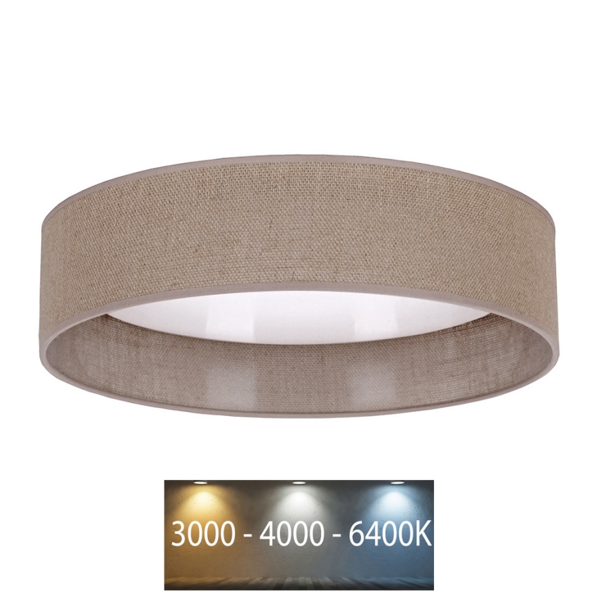 Brilagi - Plafoniera LED VELVET LED/12W/230V d. 30 cm 3000K/4000K/6400K marrone