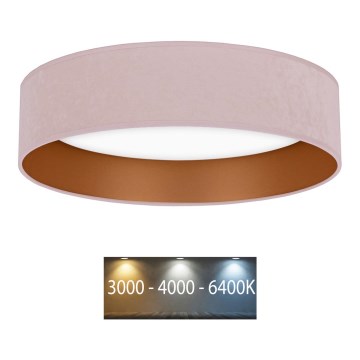 Brilagi - Plafoniera LED VELVET LED/24W/230V 3000/4000/6400K rosa/oro