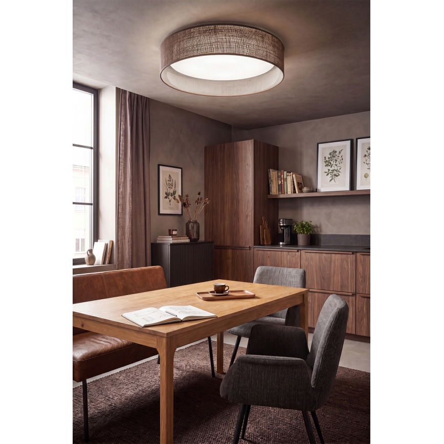 Brilagi - Plafoniera LED VELVET SIMPLE 24W/230V 4000K Ø 45 cm marrone