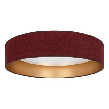 Brilagi - Plafoniera LED VELVET SIMPLE LED/24W/230V 3000K Ø 45 cm bordeaux/oro