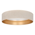 Brilagi - Plafoniera LED VELVET SIMPLE LED/24W/230V 3000K Ø 45 cm crema/oro