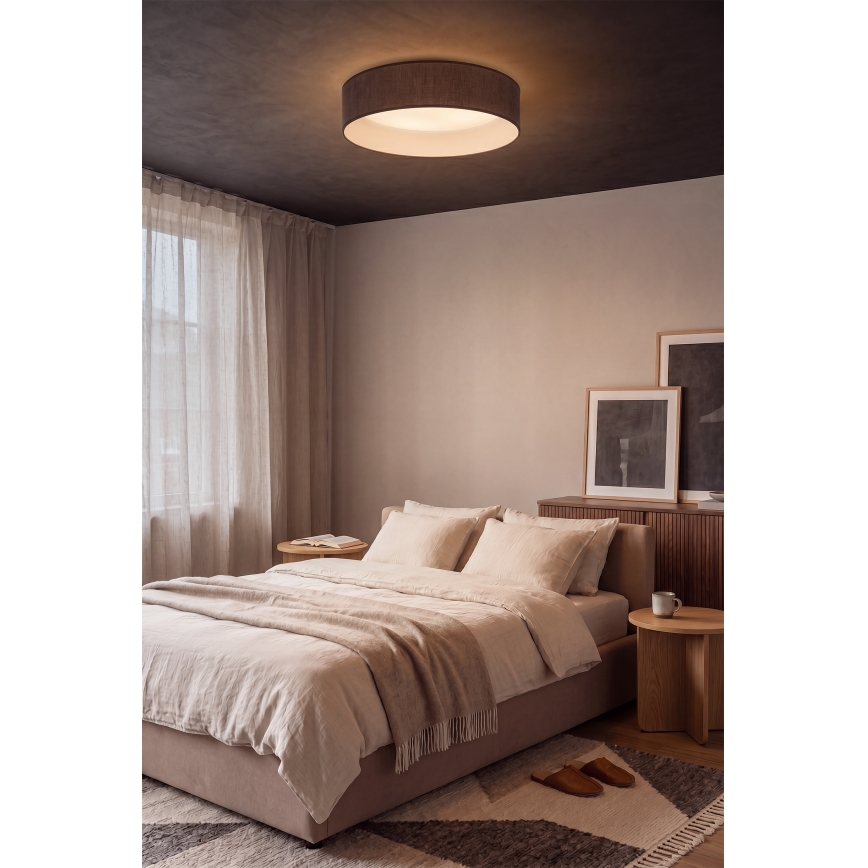 BRILAGI - Plafoniera LED VELVET SIMPLE LED/36W/230V 3000K Ø 55 cm marrone