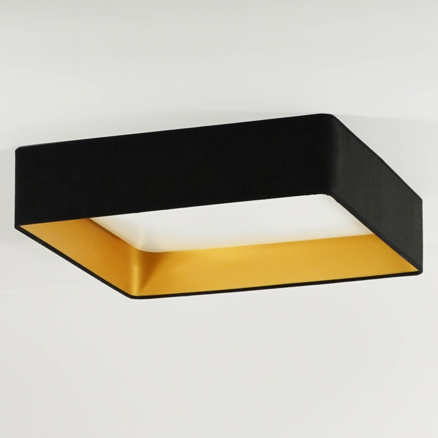 Brilagi - Plafoniera LED VELVET SQUARE LED/24W/230V 43x43 cm nera