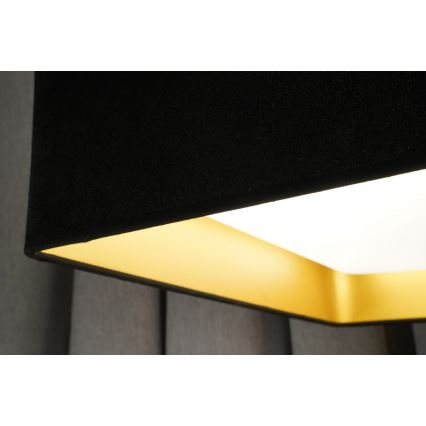 Brilagi - Plafoniera LED VELVET SQUARE LED/24W/230V 43x43 cm nera