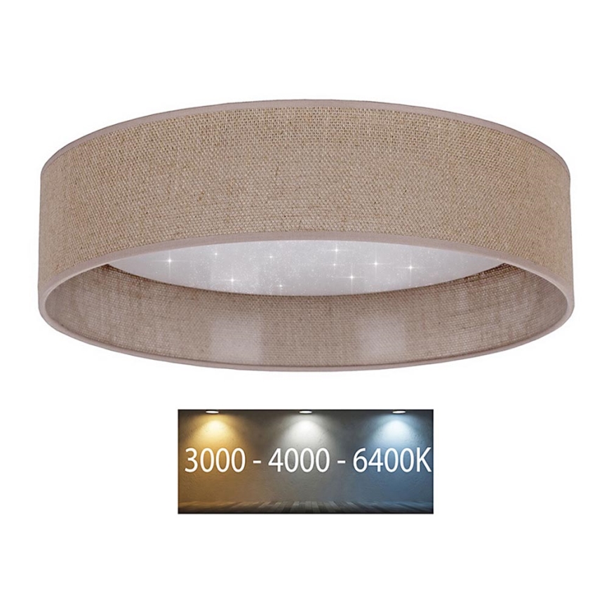 Brilagi - Plafoniera LED VELVET STAR LED/24W/230V d. 40 cm 3000K/4000K/6400K marrone