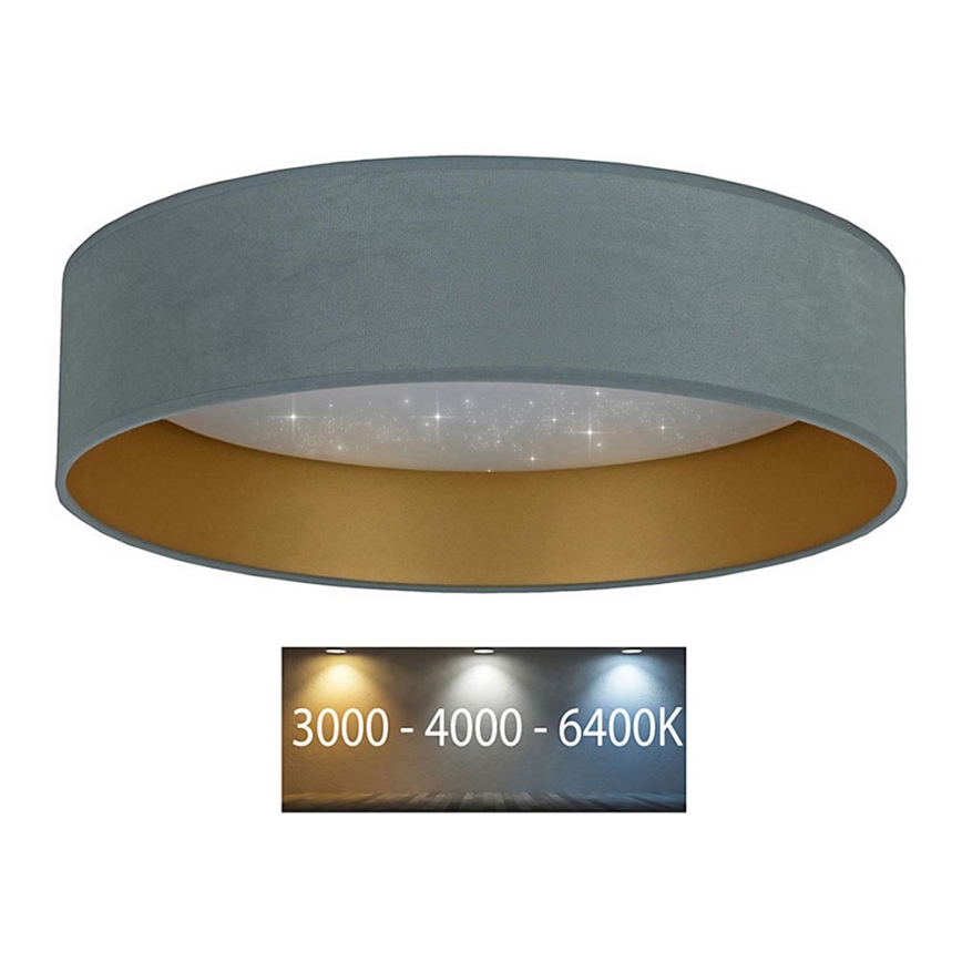 Brilagi - Plafoniera LED VELVET STAR LED/24W/230V d. 40 cm 3000K/4000K/6400K menta/oro