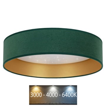 Brilagi - Plafoniera LED VELVET STAR LED/24W/230V d. 40 cm 3000K/4000K/6400K verde/oro