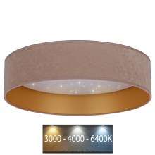 Brilagi - Plafoniera LED VELVET STAR LED/36W/230V d. 55 cm 3000K/4000K/6400K beige/oro