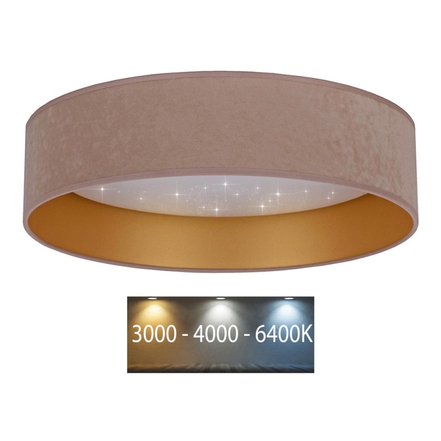 Brilagi - Plafoniera LED VELVET STAR LED/36W/230V d. 55 cm 3000K/4000K/6400K beige/oro