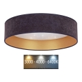 Brilagi - Plafoniera LED VELVET STAR LED/36W/230V d. 55 cm 3000K/4000K/6400K grigio/oro