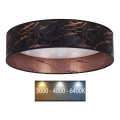 Brilagi - Plafoniera LED VELVET STAR LED/36W/230V d. 55 cm 3000K/4000K/6400K nero/rame