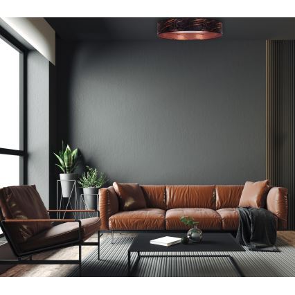Brilagi - Plafoniera LED VELVET STAR LED/36W/230V d. 55 cm 3000K/4000K/6400K nero/rame