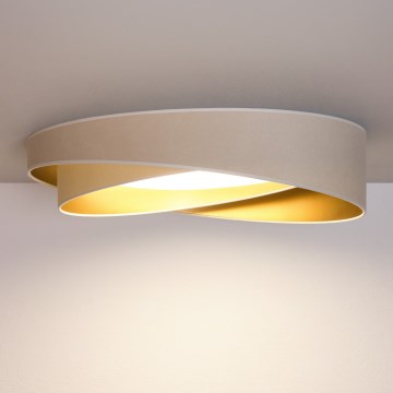 BRILAGI - Plafoniera LED VELVET TWIST LED/24W/230V 4000K Ø 55 cm bianco/oro
