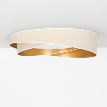 BRILAGI - Plafoniera LED VELVET TWIST LED/24W/230V 4000K Ø 55 cm bianco/oro