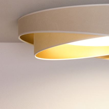 BRILAGI - Plafoniera LED VELVET TWIST LED/24W/230V 4000K Ø 55 cm bianco/oro
