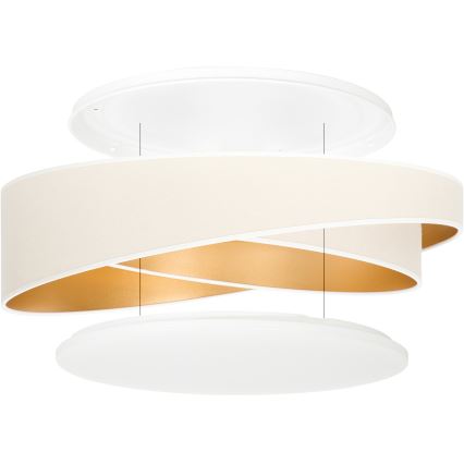 BRILAGI - Plafoniera LED VELVET TWIST LED/24W/230V 4000K Ø 55 cm bianco/oro