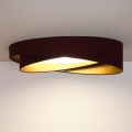 BRILAGI - Plafoniera LED VELVET TWIST LED/24W/230V 4000K Ø 55 cm bordeaux/oro
