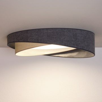 BRILAGI - Plafoniera LED VELVET TWIST LED/24W/230V 4000K Ø 55 cm grigio/crema