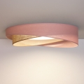 BRILAGI - plafoniera LED VELVET TWIST LED/24W/230V 4000K Ø 55 cm rosa/beige