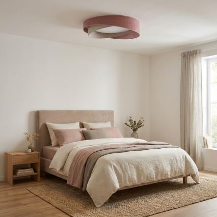 BRILAGI - Plafoniera LED VELVET TWIST LED/24W/230V 4000K Ø 55 cm rosa/crema