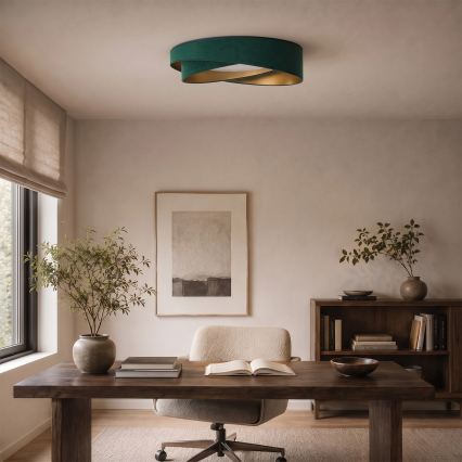 BRILAGI - Plafoniera VELVET TWIST LED/24W/230V 4000K Ø 55 cm verde/oro