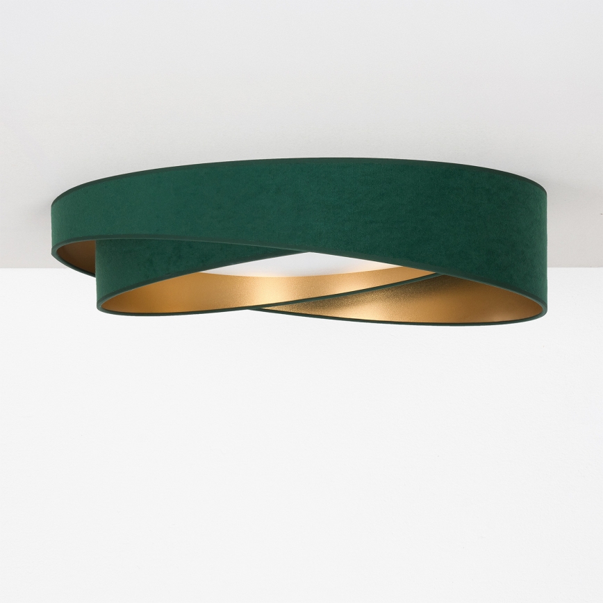 BRILAGI - Plafoniera VELVET TWIST LED/24W/230V 4000K Ø 55 cm verde/oro
