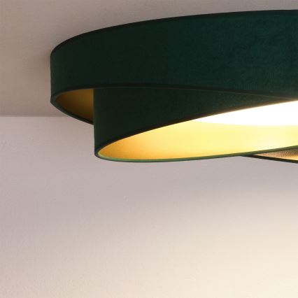 BRILAGI - Plafoniera VELVET TWIST LED/24W/230V 4000K Ø 55 cm verde/oro