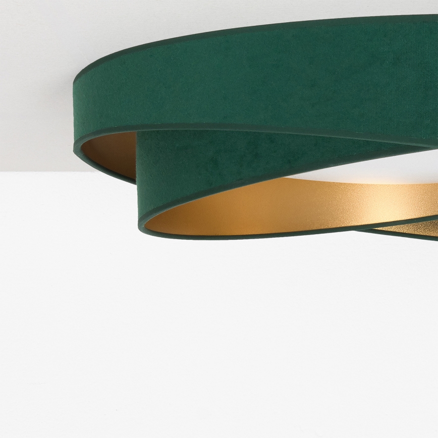 BRILAGI - Plafoniera VELVET TWIST LED/24W/230V 4000K Ø 55 cm verde/oro