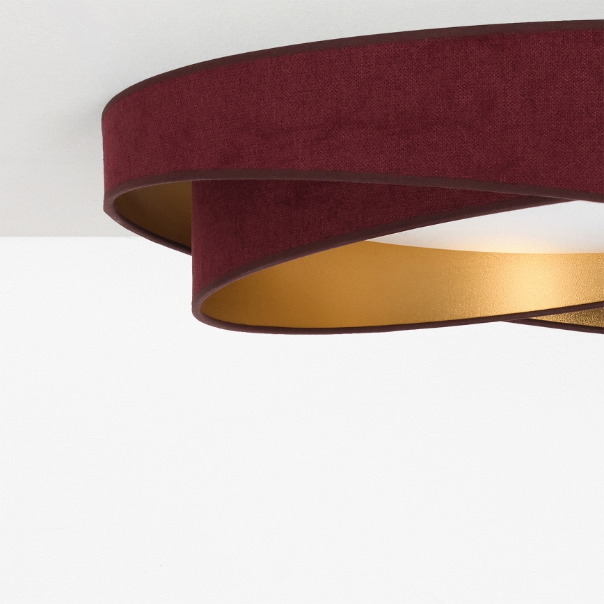 BRILAGI - Plafoniera LED VELVET TWIST LED/24W/230V 4000K Ø 55 cm bordeaux/oro