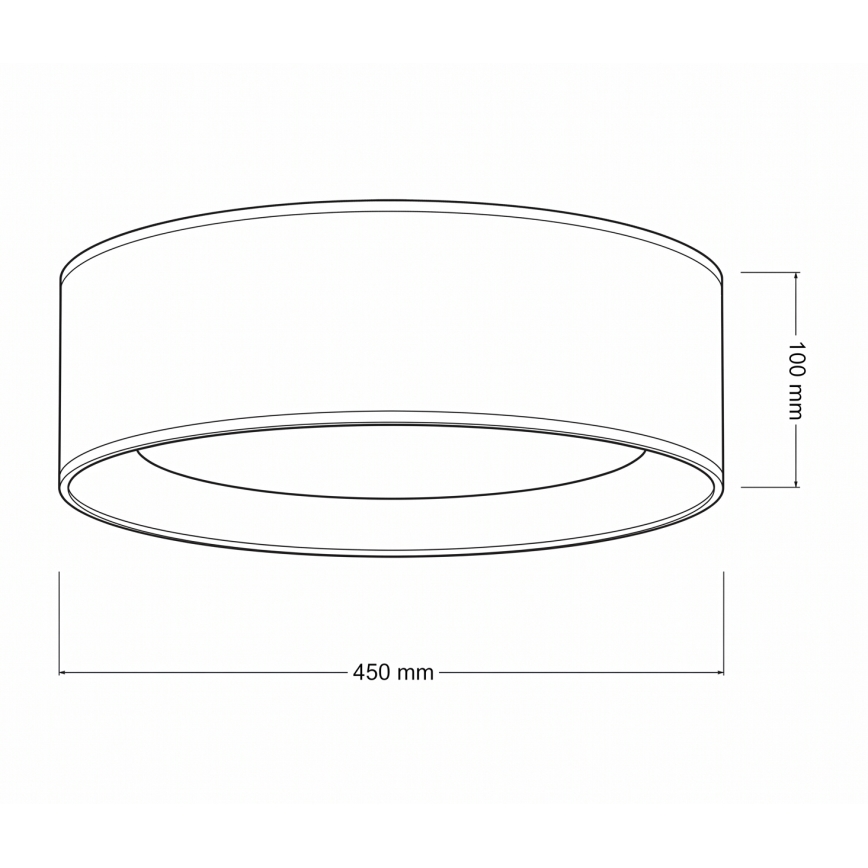 Brilagi - Plafoniera LED VELVET VARI LED/24W/230V 3000/4000/6500K Ø 45 cm beige