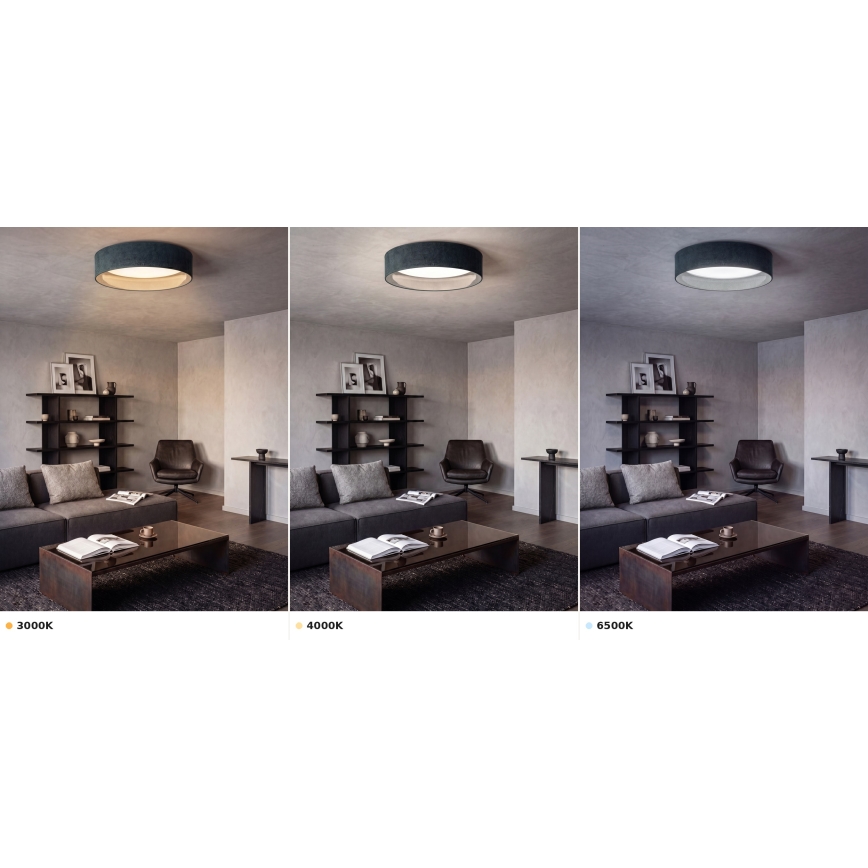 BRILAGI - Plafoniera LED VELVET VARI LED/24W/230V 3000/4000/6500K Ø 45 cm verde